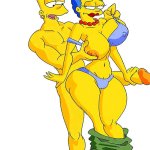 Sexy Marge and Bart