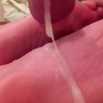 Holiday s. foot fuck and cum shot