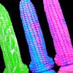 Corn silicone anal plug fruit and vegetable simulation big and false penis