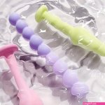 3.62in 4.57in 5.16in Small Anal Beads Soft Silicone Real Plug Dildo