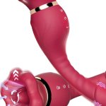 Big Mouth rotating tongue suction Vibrator G Spot Dildo Sex Toys