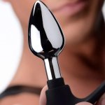 Dark Invader Metal and Silicone Anal Plug