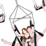 : UTIMI BDSM Sex Swing for Couples Adjustable Ceiling Sex Sling with Padded Comfort Support and Sturdy Steel Frame 360 Spinning Adult Swing Holds Up to 800 lbs Easy Assembly Bedroom Intimacy