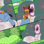 Snorlax blocks the path by desbjust on Newgrounds