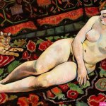 World record at Sothebys Paris: Suzanne Valadons nude Nu au chat allongé sur une draperie à
