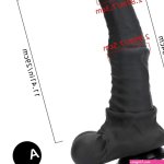 Black Big Huge Thick Animal Horse Dildo BBC Dildo