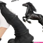 Black Big Huge Thick Animal Horse Dildo BBC Dildo