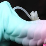 NEW Bad Dragon FLINT Fantasy MEDIUM Silicone Dildo CUM TUBE LUBE Toy SOFT