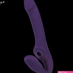 Strapless Dildo with Air Suction and Remote