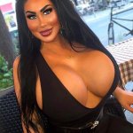 Hot Bimbo Escort Slut with Nice Massive Boobs in Public