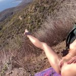 Cum with me on a Horny Naked Hike Masturbating on Public Trail