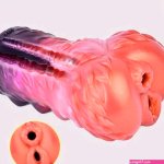 Realistic Dual Hole Animal Vagina Tight Anal Pussy Toy Masturbator