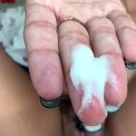 Hot girl has HUGE orgasm eats her pussy cum
