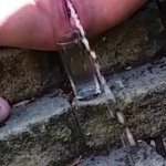 Biggest and Longest Outdoor Public Squirt Ever: Gaping Super Squirter Drinks Her Own Cum Porn Videos