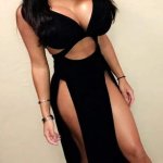Amateur Latina Escort Babe with Huge Boobs in Tight Dress