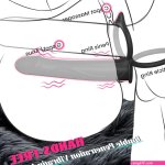 Strap On Anal Dildo Vibrating Anal Butt Plug Double Dildo for Couple