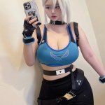 Model Saizneko saizneko in cosplay Jett from Valorant