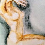 Figura desnuda Painting by Daniela Vasileva