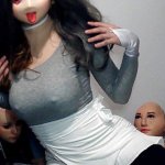 Emilys Masks Pt1! Female mask Emily puts on her kigurumi mask Celli and starts to play with herself