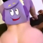 PAWG slut dressed as Dora the Explorer rides big cock