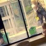 Anal pissing fucking in front of windows cleaners