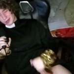 POV: Curly cute gay priest dominates you and then masturbates you and offers to eat your cum afterwards