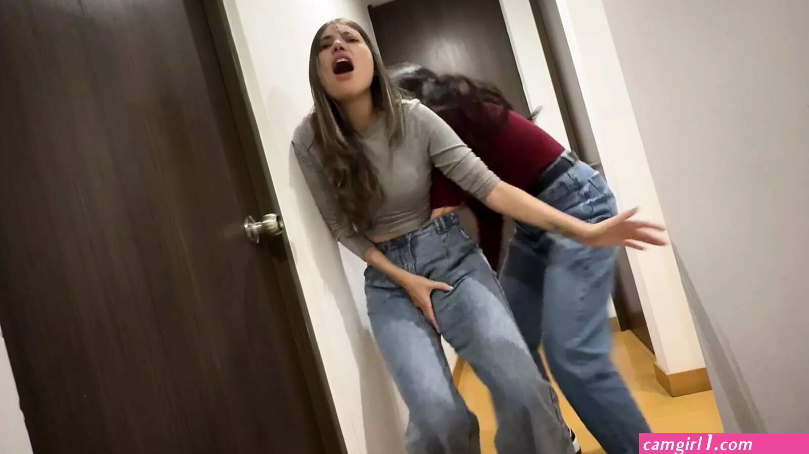 Lesbian orgasm in pants (photos)