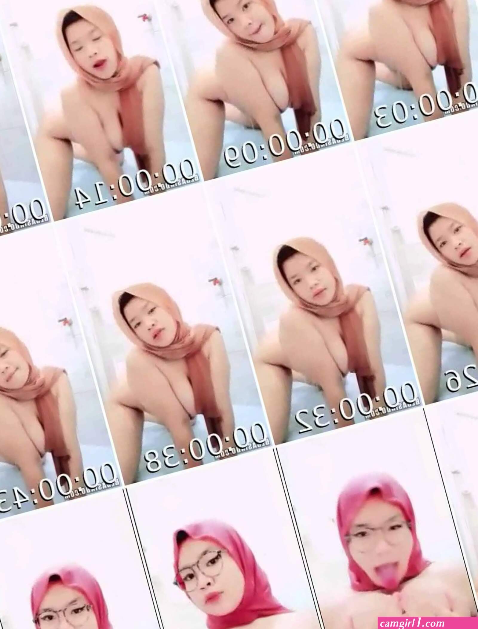 Hijab ungu dildo (photos)